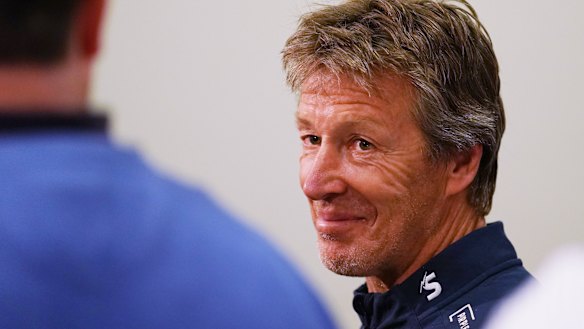 Craig Bellamy  is out to steer the Storm into a fourth consecutive grand final.