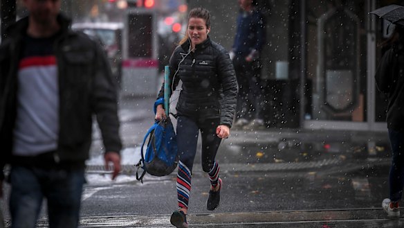 Melburnians have been caught by an early blast of winter.