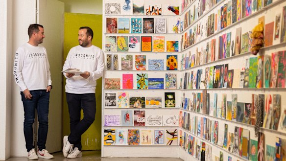 Dave and Ed Liston , co-founders of the Incognito Art Show, which will open its doors at Paddington’s Verona studio at 8am on June 5. 