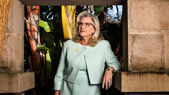 Outgoing Liberal senator Hollie Hughes in Sydney following Saturday night’s crushing defeat.