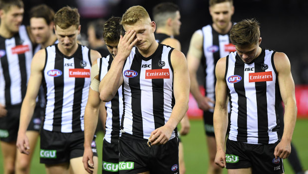 Collingwood coach Nathan Buckley described his team's 44-point loss to North Melbourne on the weekend as ‘‘embarrassing’’.