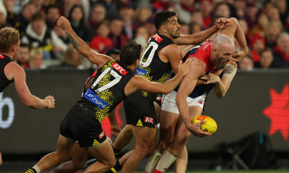 The Tigers tried everything to stop Gawn.