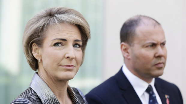 Industrial Relations Minister Michealia Cash and Treasurer Josh Frydenberg have trumpeted the improving economy to the minimum wage panel.