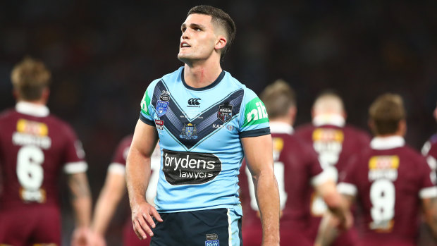 Nathan Cleary went straight from Blues camp to watch a grand final replay at home.