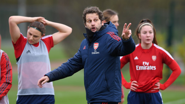 Sacrificing silver: Arsenal coach Joe Montemurro is happy the WSL season has been scrapped due to the COVID-19 pandemic.