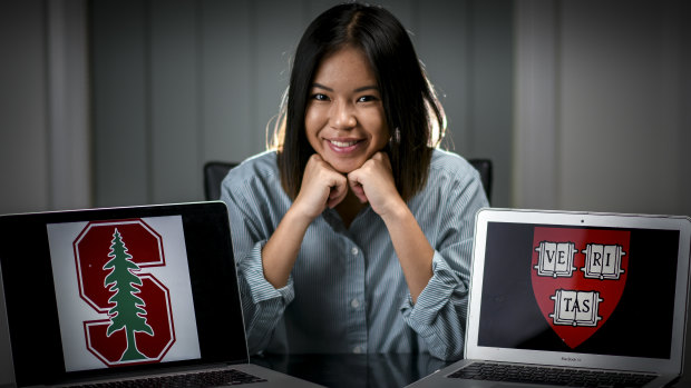 Xialene Chang has been offered scholarships to both Harvard and Stanford universities in the US.