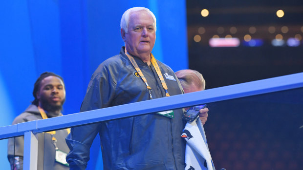 Grey pride: Rams defensive co-ordinator Wade Phillips, 71.