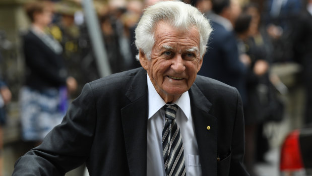 Former prime minister Bob Hawke in Sydney earlier this year.