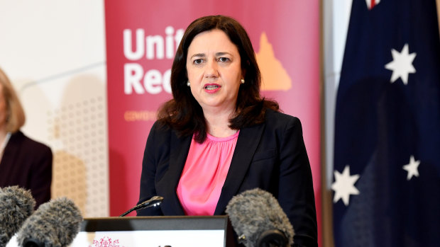 Queensland Premier Annastacia Palaszczuk opened borders to every state except Victoria.