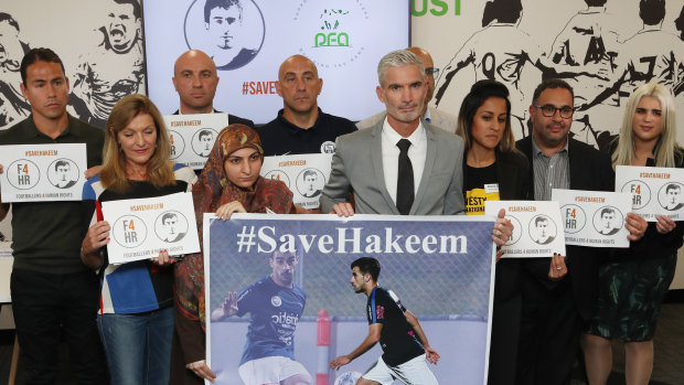 Hakeem al-Araibi's supporters called on the Australian government to ramp up its fight to bring home the young player. 