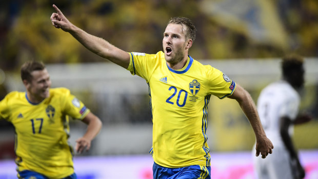 He scored at the 2018 World Cup for Sweden against Germany, and months later Ola Toivonen is playing for Melbourne Victory. 