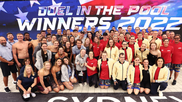Team USA pipped Australia to claim the honours in the Duel in the Pool.