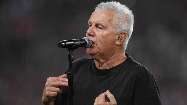 Daryl Braithwaite performed his classic hit Horses at the NRL grand final.