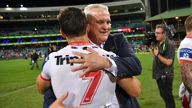 Ben Hunt has a strong relationship with Dragons coach Anthony Griffin.