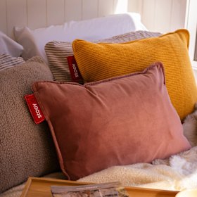 The pillows are like cushy hot water bottles, but without the hot water.