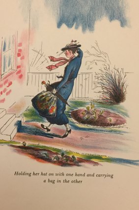 A Mary Poppins illustration by Mary Shepard.
