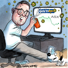 Sportsbet boss Barni Evans. Illustration: John Shakespeare