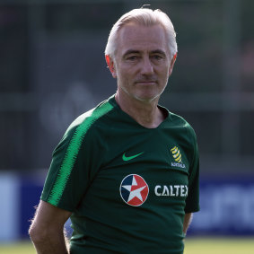 Australian Socceroos coach Bert van Marwijk in Antalya.