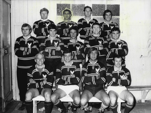 The great Ken Irvine (back row, far right) with the Manly team circa 1971.