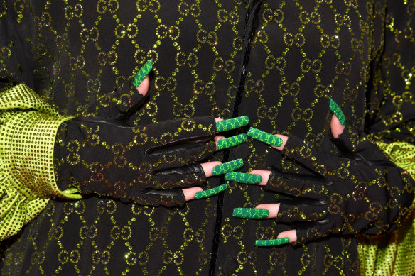 Billie Eilish's nails set one of the trends of the night.