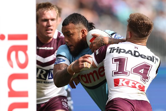 Josh Aloiai  of the Sea Eagles.