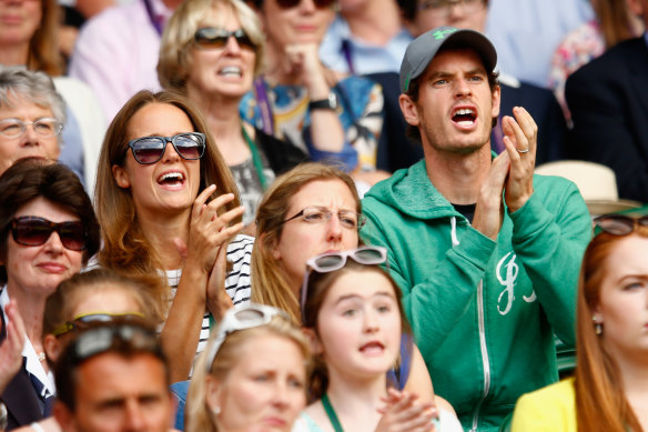 Andy Murray and his wife Kim, who has been his rock as he battled chronic pain from a hip injury.
