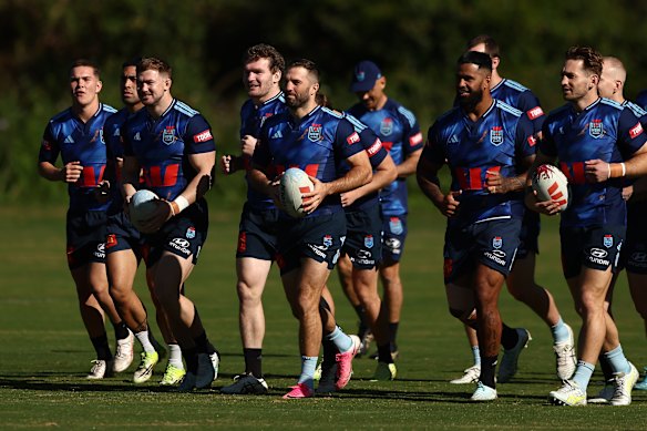 James Tedesco at NSW training on Saturday.