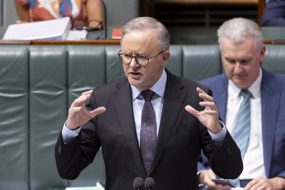 Prime Minister Anthony Albanese told parliament he was sorry any time someone was the victim of a crime.