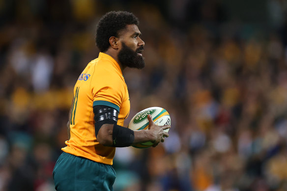 First choice ... Marika Koroibete will be a star for the Wallabies at the World Cup.
