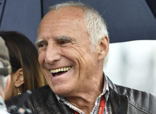 Red Bull founder Dietrich Mateschitz attends the start of the Formula One Grand Prix, at the Red Bull Ring racetrack, in Spielberg, Austria, on July 3, 2016.