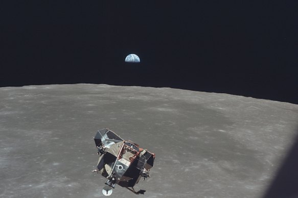 The Apollo 11 lunar module on July 21, 1969.