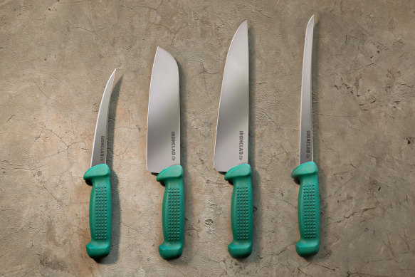 The handles of these knives are made from reclaimed fishing net: a percentage of every sale supports the Australian Marine Conservation Society.