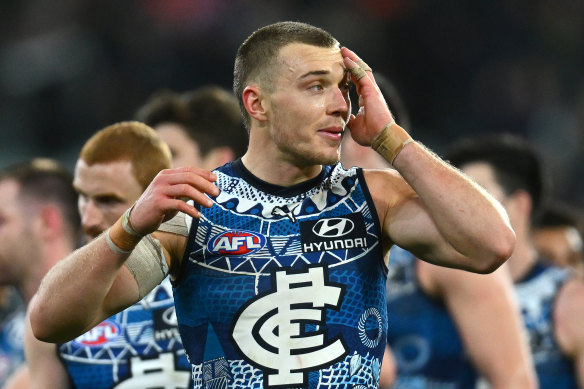Blues captain Patrick Cripps has won a Brownlow but never played in a final.