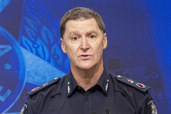 Chief Commissioner Shane Patton explains how the officers were sworn in incorrectly.