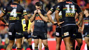 Stinker: James Maloney during the awful loss to the Warriors.
