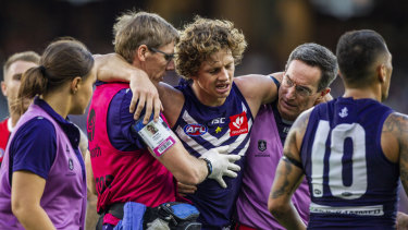 Fremantle captain Nat Fyfe is out of Saturday night's derby.