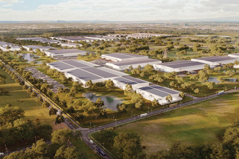 An artist impression of plans for a business park at 480 O’Herns Road, Epping.