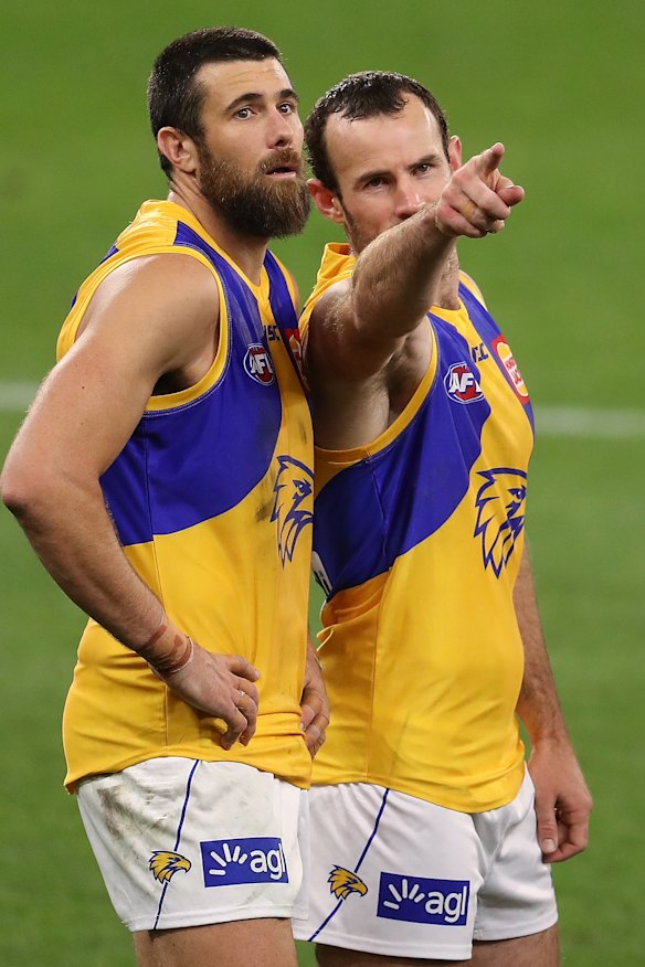 Josh Kennedy (right) and Shannon Hurn will continue on in 2021.