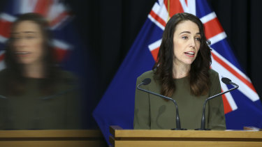 New Zealand Prime Minister Jacinda Ardern. The country's GDP slump was the worst on record.