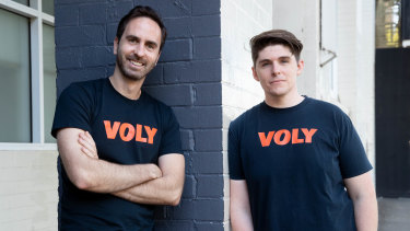 Voly, founded by Thibault Henry (left) and Mark Heath, has had to make major layoffs.