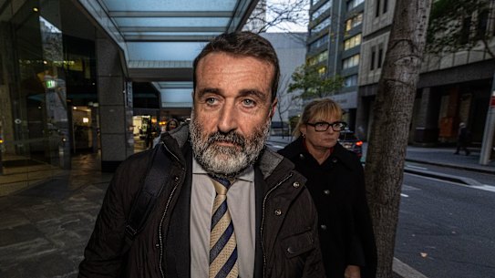 Former School Infrastructure NSW chief executive Anthony Manning after his first appearance at the ICAC. 