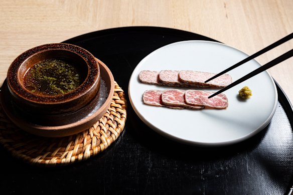 Wagyu tataki (seared beef).