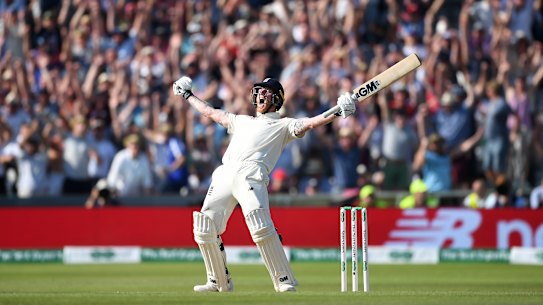 Ben Stokes after his remarkable knock to win the third Ashes Test match at Headingley in August, 2019.
