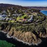 An aerial shot of the properties on Mount Martha’s Esplanade that will be developed as part of an application by the Verrochi family, which part owns the Chemist Warehouse chain.