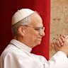 Pope Leo XIV delivering the Regina Caeli prayer from St Peter’s Basilica.