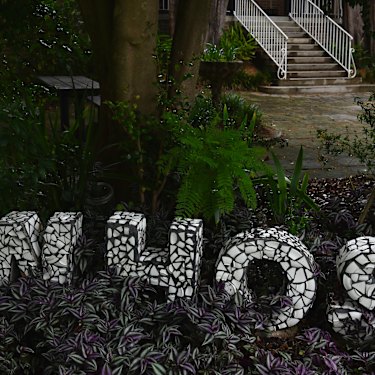 Nature dominates within the grounds occupied by We Help Ourselves in Callan Park.