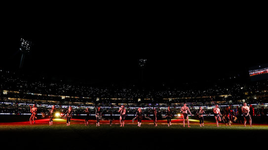 More than 70,000 fans attended Dreamtime at the ’G.