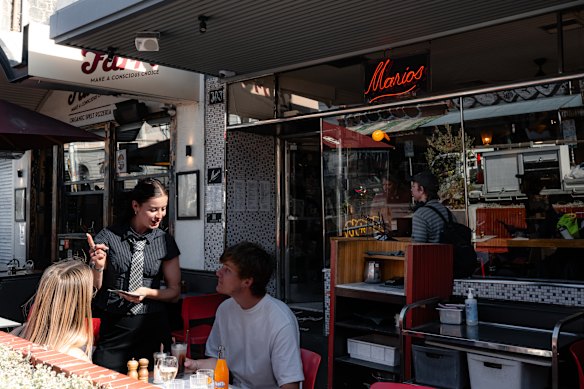 Marios famously serves breakfast from 8am to 5pm, as well as Italian classics from lunch.