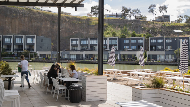 Perry’s is an all-day cafe at Valley Lake estate, hosued in a former quarry.