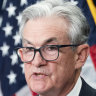 Fed chair Jerome Powell as he explained his central bank’s massive rate hike on Wednesday.